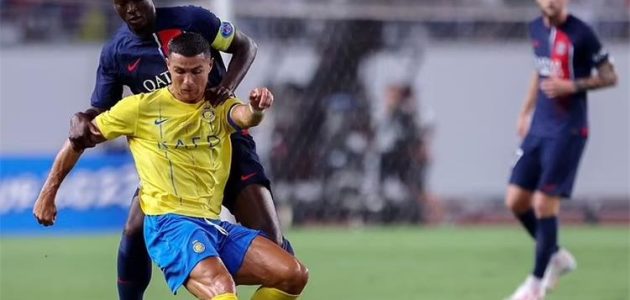 فيديو | منافس الزمالك.. النصر يتعادل مع باريس سان جيرمان بمشاركة رونالدو قبل البطولة العربية